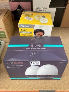 ELVIE PUMP ULTRA-QUIET, WEARABLE ELECTRIC BREAST PUMP AND MEDELA SOLO HANDS-FREE SINGLE ELECTRIC BREAST PUMP: LOCATION - AR3