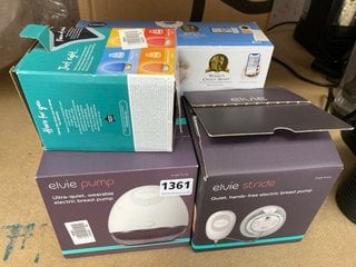 QTY OF BABY CARE ITEMS TO INCLUDE ELVIE PUMP ULTRA-QUIET, WEARABLE ELECTRIC BREAST PUMP: LOCATION - AR2