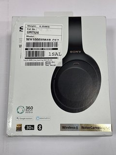 SONY WH-1000XM4 NOISE CANCELLING WIRELESS HEADPHONES (ORIGINAL RRP - £229) IN BLACK. (WITH BOX & ALL ACCESSORIES) [JPTM120039]