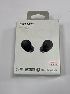 SONY WF-C700N TRUE WIRELESS NOISE CANCELLING WIRELESS EARBUDS (ORIGINAL RRP - £89) IN BLACK: MODEL NO YY2968 (WITH BOX & ALL ACCESSORIES) [JPTM120042]