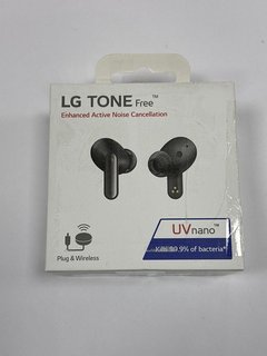 LG TONE FREE ENHANCED ACTIVE NOISE CANCELLATION WIRELESS EARBUDS IN BLACK: MODEL NO UFP9 (WITH BOX & ALL ACCESSORIES) [JPTM120046]