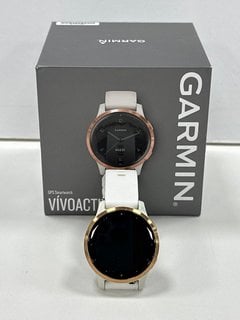 GARMIN VIVOACTIVE 4S 40MM SMARTWATCH IN WHITE WITH ROSE GOLD. (WITH BOX) [JPTM119904]