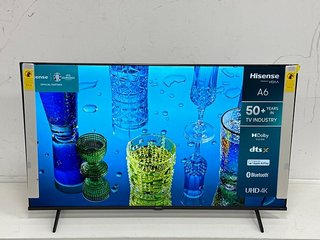 HISENSE 4K SMART 55" TV: MODEL NO 55A6KTUK (WITH BOX, STAND, POWER CABLE & REMOTE) [JPTM120092]