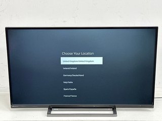 TOSHIBA 4K UHD SMART 50" TV: MODEL NO 50UF3D53DB (WITH BOX, STAND, POWER CABLE & REMOTE) [JPTM120115]