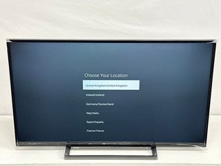 TOSHIBA SMART 4K QLED 50" TV: MODEL NO 50UF3D53DB (BOXED WITH POWER CABLE, STAND & REMOTE) [JPTM120013]