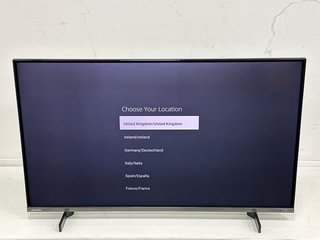 TOSHIBA QLED SMART FIRE 43" TV: MODEL NO 43QF5D53DB (BOXED WITH STAND, POWER CABLE & REMOTE) [JPTM120094]