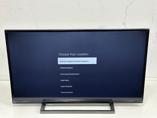 TOSHIBA 4K SMART FIRE 43" TV: MODEL NO 43UF3D53DB (BOXED WITH STAND, POWER CABLE & REMOTE) [JPTM120077]