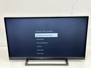 TOSHIBA 4K SMART FIRE 43" TV: MODEL NO 43UF3D53DB (BOXED WITH STAND, POWER CABLE & REMOTE) [JPTM120078]