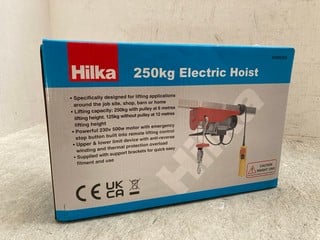 HILKA 250KG ELECTRIC HOIST RRP: £155: LOCATION - BOOTH