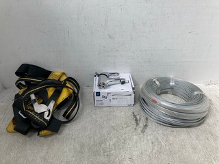 QTY OF ITEMS TO INCLUDE ARBORG SWIVEL TAP AND 50M WIRE CORD: LOCATION - B17