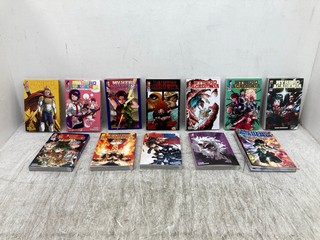 QTY OF ASSORTED ANIME BOOKS INCLUDING MY HERO ACADEMIA: LOCATION - B15