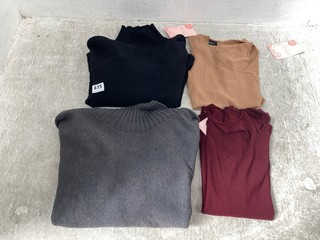 4 X ASSORTED WOMEN'S COTTON CARDIGANS IN DIFFERENT COLOURS IN ONE SIZE FITS ALL: LOCATION - B14