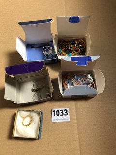 FIVE PIECES OF COSTUME JEWELLERY, UNWORN, ALL BOXED: LOCATION - AR8