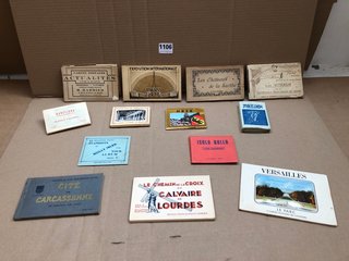 A BOX OF ANTIQUE POSTCARD PACKS, MAINLY FRENCH, 1920S: LOCATION - AR9