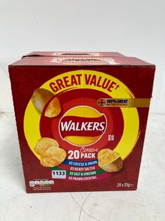 2 X BOXES OF WALKERS VARIETY CRISPS IN VARIOUS FLAVOURS - BBE: 20.07.24: LOCATION - BR1