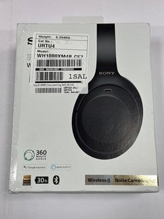 SONY WH-1000XM4 NOISE CANCELLING WIRELESS HEADPHONES (ORIGINAL RRP - £229) IN BLACK. (WITH BOX & ALL ACCESSORIES, MINOR COSMETIC IMPERFECTIONS) [JPTM120024]. THIS PRODUCT IS FULLY FUNCTIONAL AND IS P