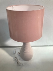 1 X STONE THE CROWS MD.TEARDROP LAMPBASE-PASTEL PINK - SKU: 677076 - TOTAL RRP £85