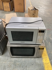 2 X ASSORTED JOHN LEWIS MICROWAVES TO INCLUDE PANASONIC DIGITAL SILVER