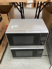 2 X JOHN LEWIS DIGITAL MICROWAVES SILVER