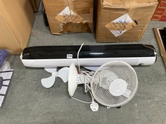 2 X ASSORTED JOHN LEWIS FANS TO INCLUDE ANYDAY DESK FAN WHITE