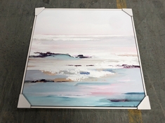 JOHN LEWIS PURPLE TIDES II WALL ART - RRP £210