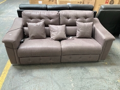 LA-Z-BOY HOLLYWOOD 3 SEATER SPLIT SOFA IN MAPLE IGNEOUS - RRP £3199