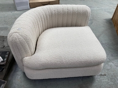 VIVIENNE MODULAR SOFA WHITE BOUCLE (PART) (KERBSIDE PALLET DELIVERY) (KERBSIDE PALLET DELIVERY)