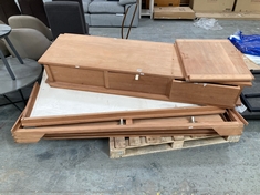 WOODEN SAMPLE WARDROBE (PARTS) (KERBSIDE PALLET DELIVERY) (KERBSIDE PALLET DELIVERY)