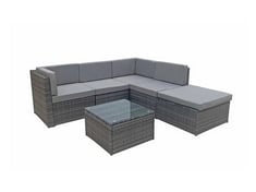 SIGNATURE WEAVE STELLA CORNER SOFA SET IN GREY WITH COFFEE TABLE - MODEL: STEL0333 - RRP £939