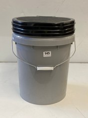 GREY BUCKET WITH LID TO INCLUDE FIRST AID KIT