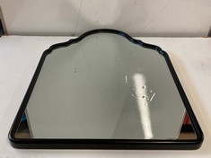 SIMPLE OVERMANTLE MIRROR IN BLACK SIZE 80X60