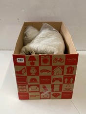 BOX OF JOHN LEWIS THROWS IN NATURAL BEIGE