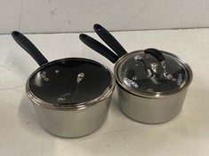 EAZIGLIDE NEVERSTICK+ 3-PIECE SAUCEPAN SET - RRP £165