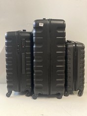 JOHN LEWIS SET OF 3 SUITCASES IN BLACK