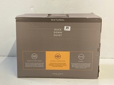 JOHN LEWIS NATURAL - 4.5TOG DUCK DOWN DUVET - DOUBLE 200 X 200CM