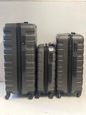 JOHN LEWIS SET OF 3 SUITCASES IN DARK GREY