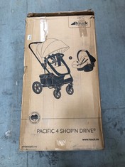 HAUCK PACIFICA 4 SHOP N DRIVE TRAVEL SYSTEM BLACK - RRP £250