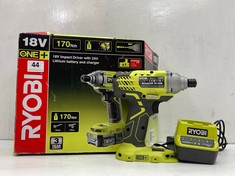 RYOBI 18V ONE+ CORDLESS IMPACT DRIVER STARTER KIT R18IDP-120S