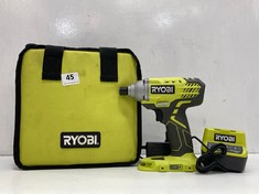 RYOBI 18V ONE+ CORDLESS IMPACT DRIVER STARTER KIT R18IDP-120S