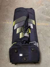 GM ORIGINAL WHEELIE DUFFIE- CRICKET DUFFLE BAG IN COLOUR NAVY & YELLOW