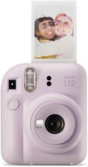 FUJIFILM INSTAX MINI 12 CAMERA (ORIGINAL RRP - £113) IN LILAC PURPLE. (UNIT ONLY) [JPTC68999]