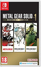 14 X ASSORTED ITEMS TO INCLUDE METAL GEAR SOLID MASTER COLLECTION VOL 1 GAMES. (WITH CASE (18 + ID REQUIRED AT COLLECTION)) [JPTC69283]