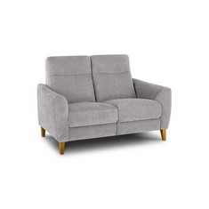 DYLAN 2 SEATER STATIC SOFA DARWIN SILVER FABRIC - RRP £1079