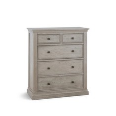 BURLEIGH WEATHERED OAK 5 DRAWER CHEST - RRP £599