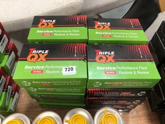 APPROX 20 X TRIPLE QX SERVICE PERFORMANCE PACK PETROL RESTORE AND RENEW 300ML (COLLECTION ONLY)