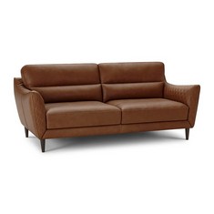 LUCCA 3 SEATER SOFA APOLLO ESPRESSO LEATHER - RRP £1899