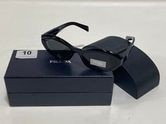 PRADA - SPR 26Z 55 16 16K-08Z 145 3N SUNGLASSES IN BLACK IN CASE & PRESENTATION BOX - RRP £245