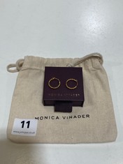 MONICA VINADA 18CT GOLD PLATED VERMEIL SILVER NURA SMALL EARRINGS - RRP £100