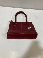 OSPREY BY GRAEME ELLISDON BURGUNDY LEATHER HANDBAG