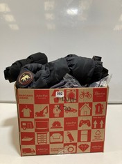 BOX OF ASSORTED ADULT CLOTHING TO INCLUDE RASCAL MENS BOLT TRACK JOGGERS CHARCOAL/BLACK SIZE XL